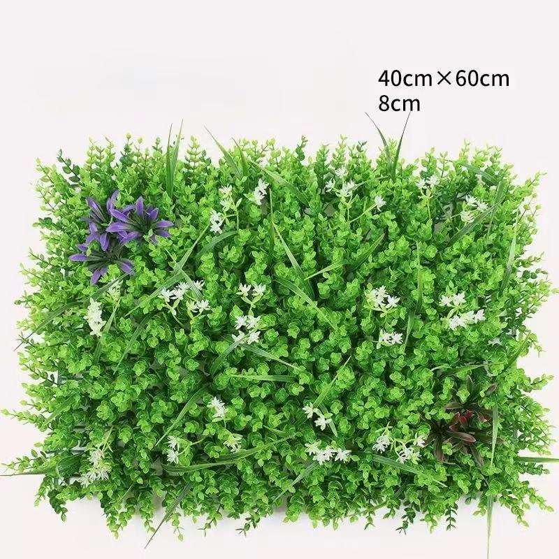 Panou Artificial cu Frunze și Accente Florale, 40x60 cm