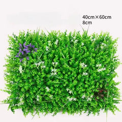 Panou Artificial cu Frunze și Accente Florale, 40x60 cm