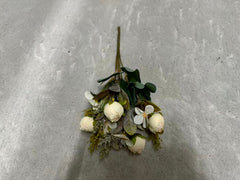 Buchet Floral Artificial cu Boboci și Frunze Decorative 38 cm, Diverse Culori, pentru Decor Interior