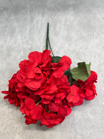 Buchet Floral Artificial Tip Hortensie  45 cm, Diverse Culori, Aspect Voluminos, cu Frunze Decorative Verzi, pentru Decor Interior