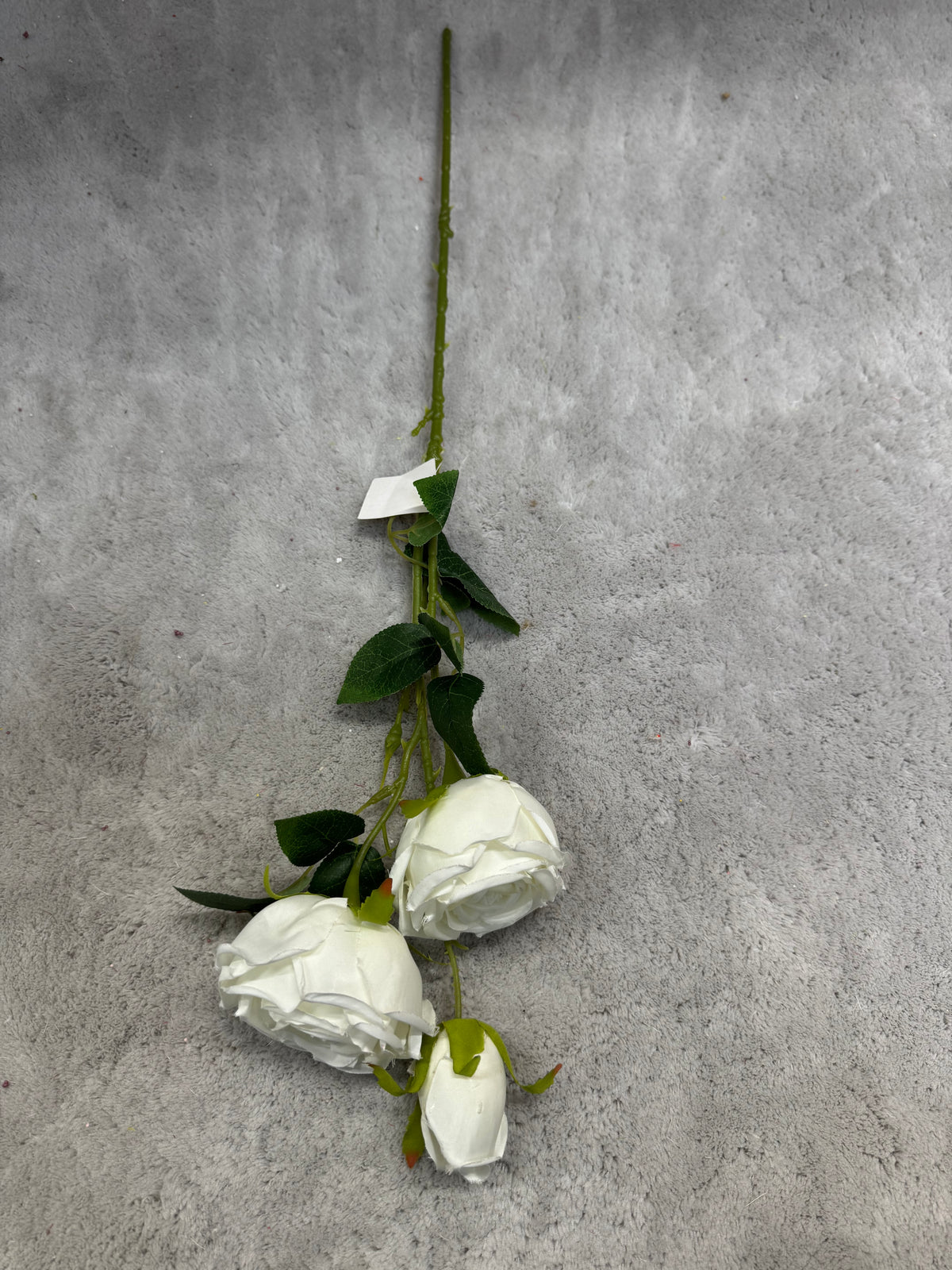 Crenguță Florală Artificială cu 4 Trandafiri 82 cm, Diverse Culori, cu Frunze Decorative, pentru Decor Interior