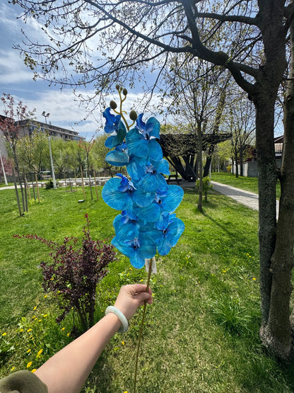 Orhidee Artificială Premium 85 cm, Floare Decorativă Elegantă pentru Vaze și Eveniment