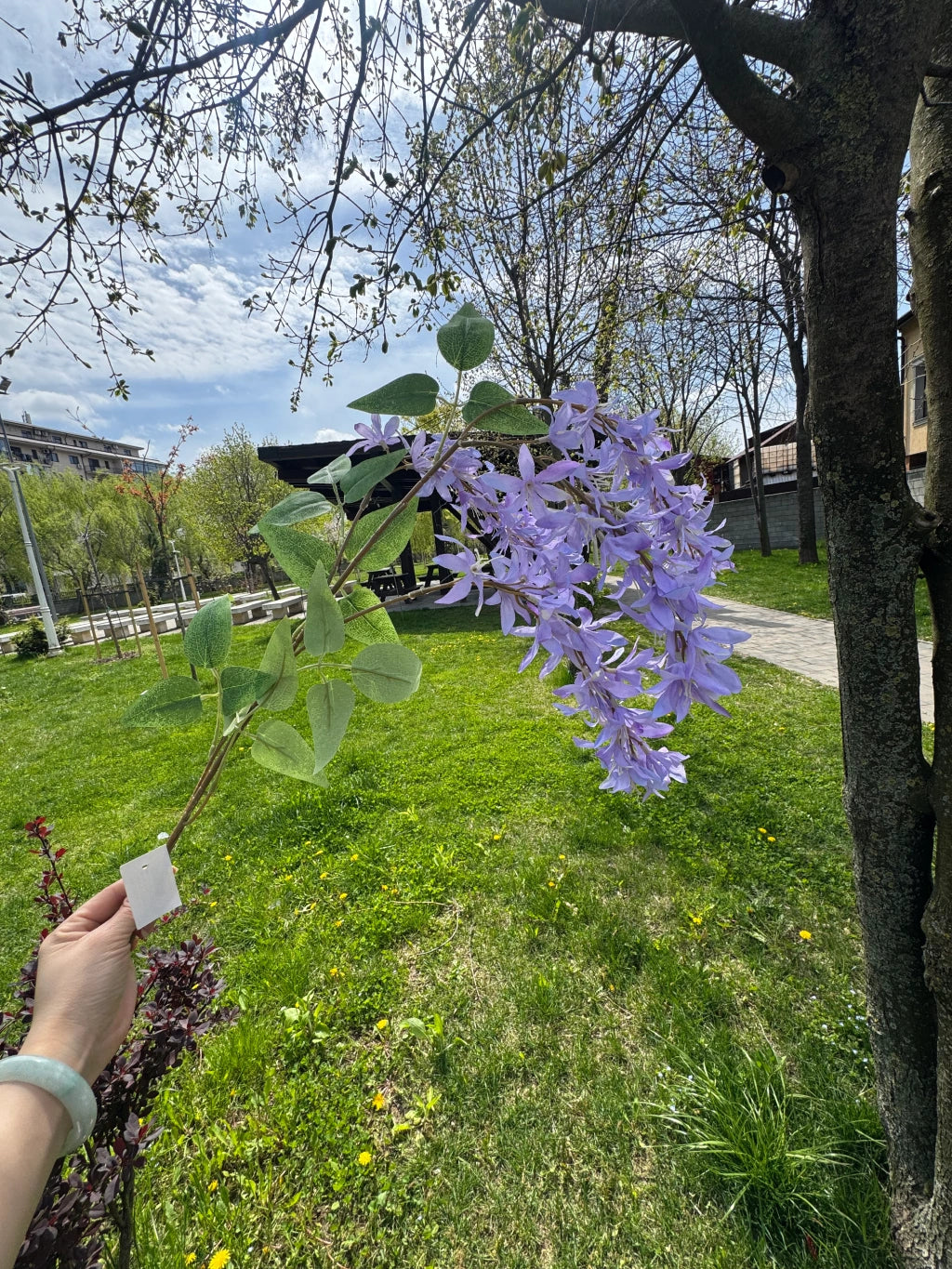 Floare Artificiala Tip Glicina 85 cm, Ramura Curgatoare Eleganta pentru Decor Evenimente