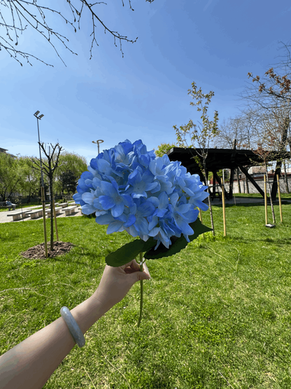 Floare Artificială Decorativă Tip Hortensie, Diverse Culori, 1 buc