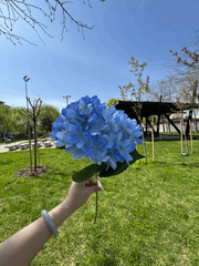 Floare Artificială Decorativă Tip Hortensie, Diverse Culori, 1 buc