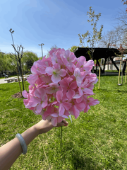 Floare Artificială Decorativă Tip Hortensie, Diverse Culori, 1 buc