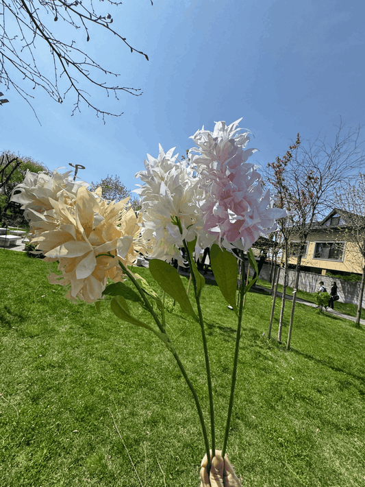 Floare Artificială Tip Crin Dens 70 cm, Diverse Culori, Aspect Bogat și Elegant, 1 buc