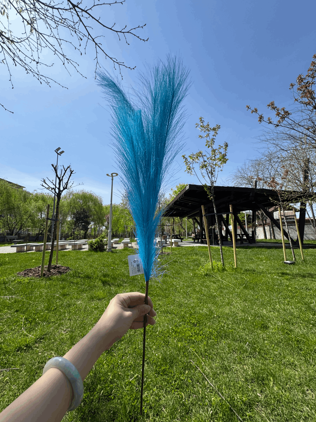 Pană Decorativă Artificială Tip Pampas 60 cm, Diverse Culori, 1 buc