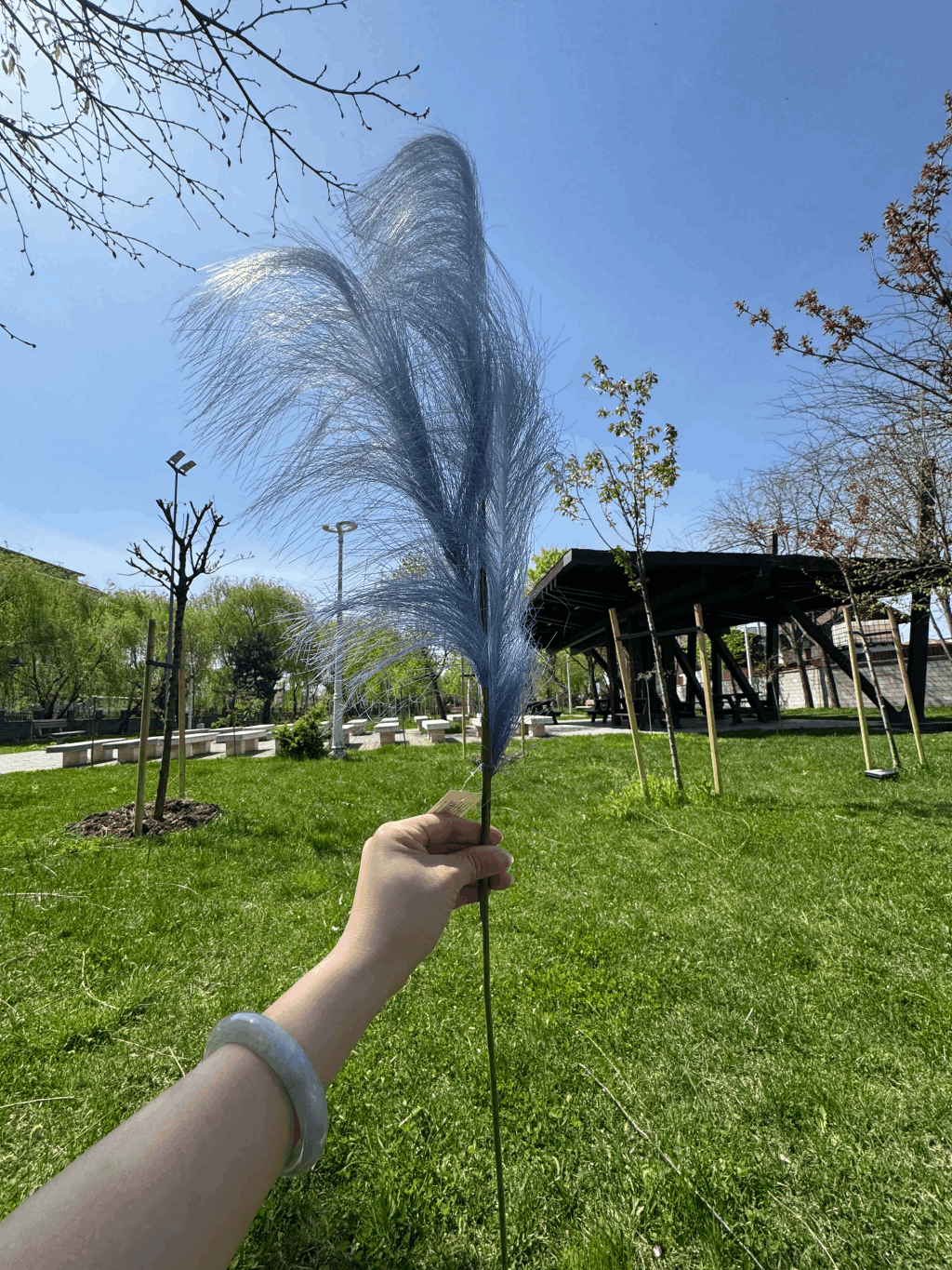 Pană Decorativă Artificială Tip Pampas 60 cm, Diverse Culori, 1 buc