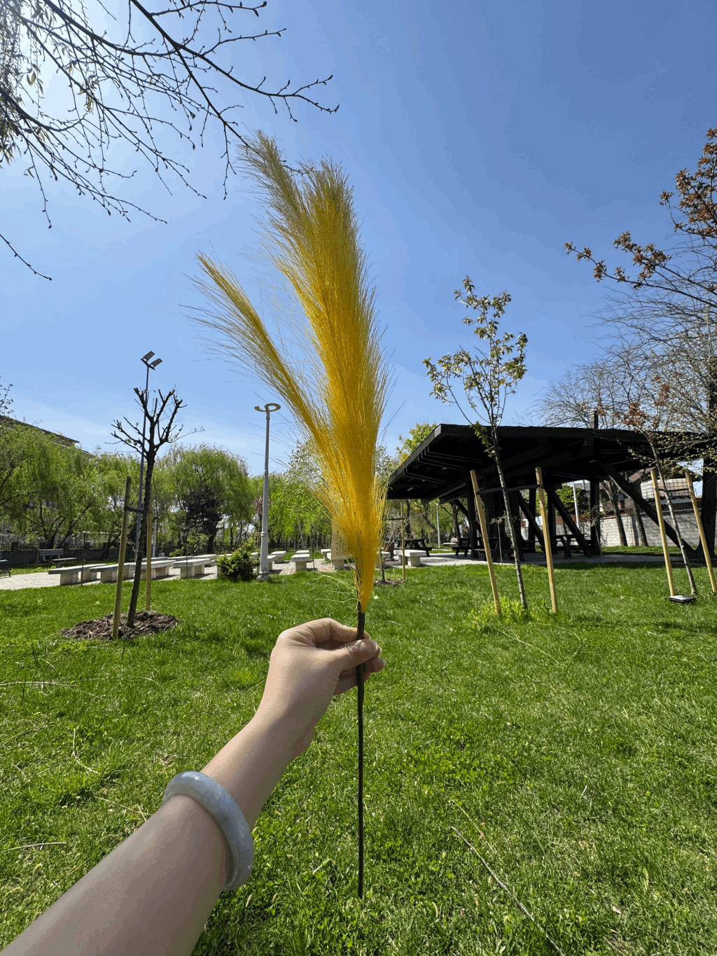 Pană Decorativă Artificială Tip Pampas 60 cm, Diverse Culori, 1 buc