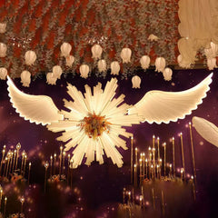 Aripi Decorative LED Tip Inger 2m, Lumina Calda, Decor Foto Premium Evenimente / Interior