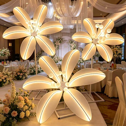 Set 3 Lampi Decorative Tip Crin LED, Lumina Calda, Inaltime Reglabila