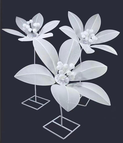 Set 3 Lampi Decorative Tip Crin LED, Lumina Calda, Inaltime Reglabila