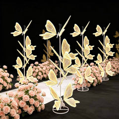 Lampa Decorativa LED Tip Fluture, 250 cm Inaltime, Lumina Calda, Decor Premium Interior/Evenimente