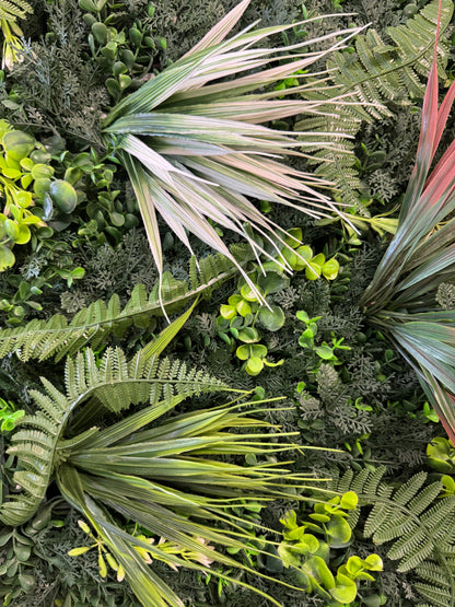 Panou Decorativ Artificial Verde Mix Premium, 50 x 50 cm