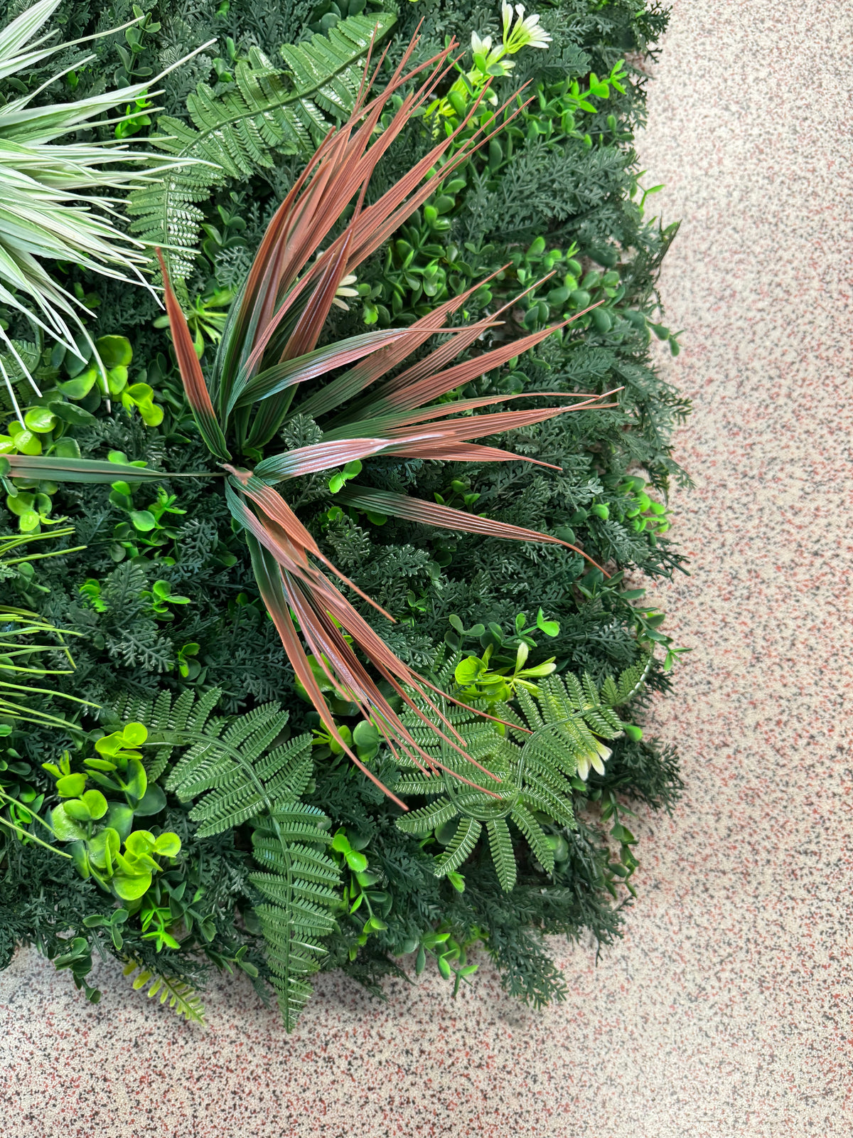 Panou Decorativ Artificial Verde Mix Premium, 50 x 50 cm