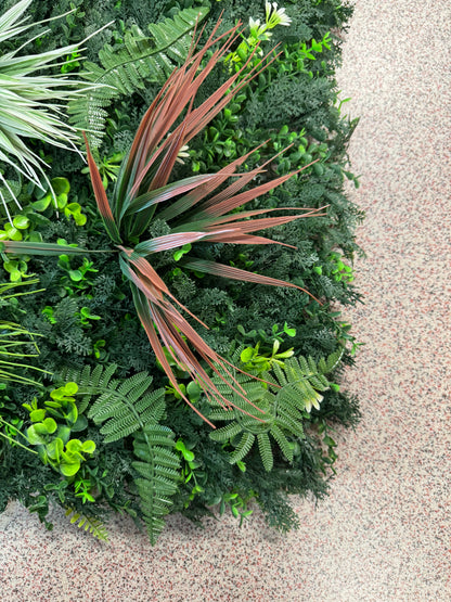 Panou Decorativ Artificial Verde Mix Premium, 50 x 50 cm