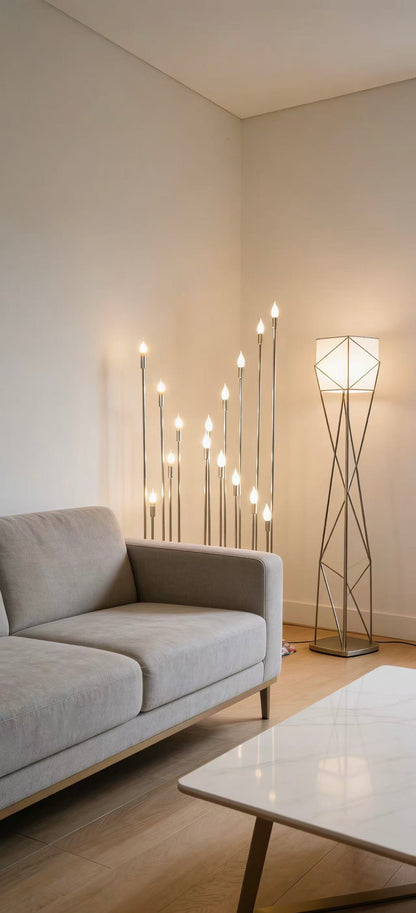 Suport de lumânări cu LED-uri aurii, nou, pentru candelabre, pentru piese centrale de masă