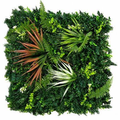 Panou Decorativ Artificial Verde Mix Premium, 50 x 50 cm