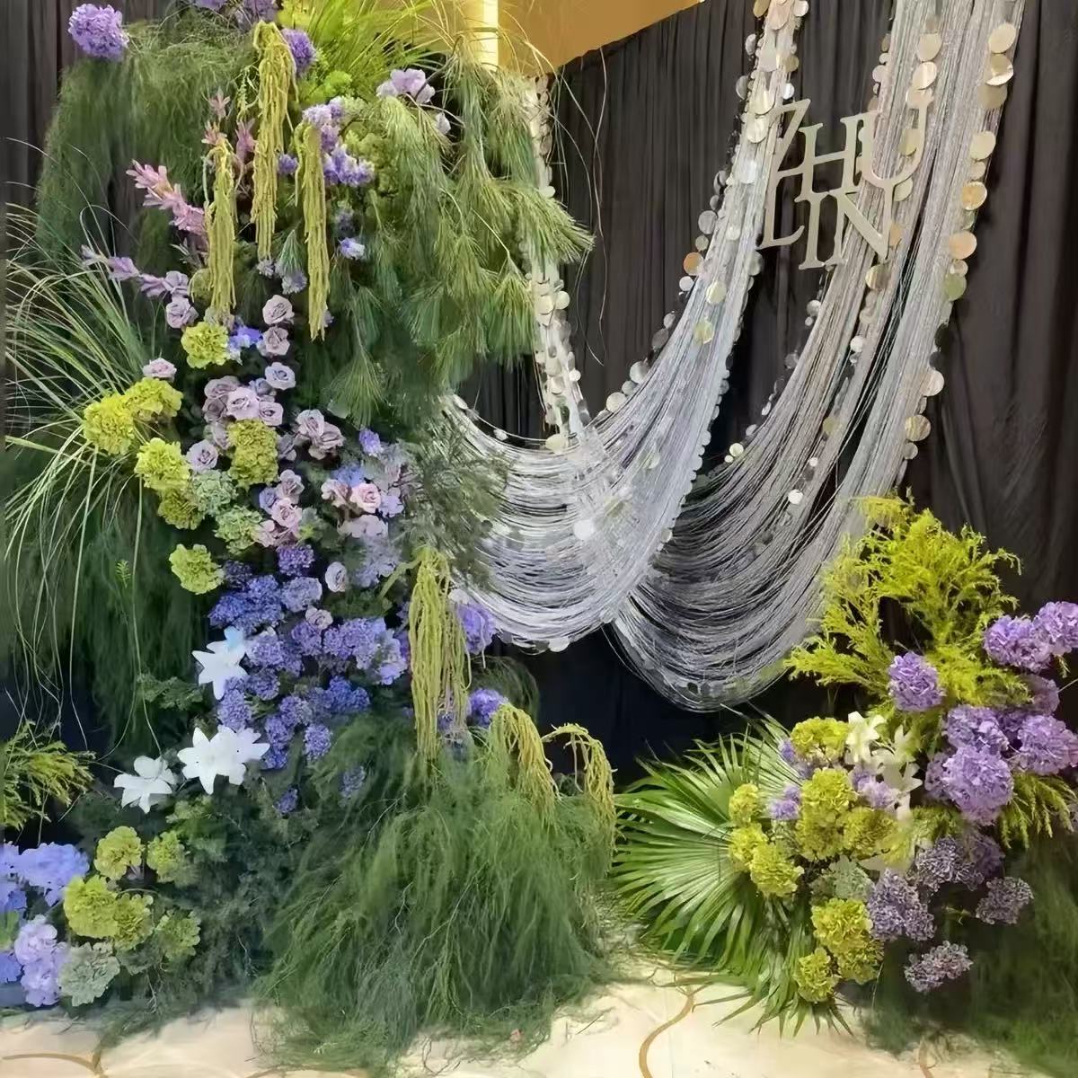 Ramura Artificiala Puf Verde, Efect Natural Aerat pentru Decor Panouri și Aranjamente, 95 cm