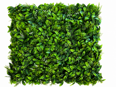 Panou Decorativ Artificial cu Frunze Verzi Dense, 50 x 50 cm