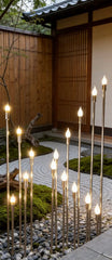 Suport de lumânări cu LED-uri aurii, nou, pentru candelabre, pentru piese centrale de masă