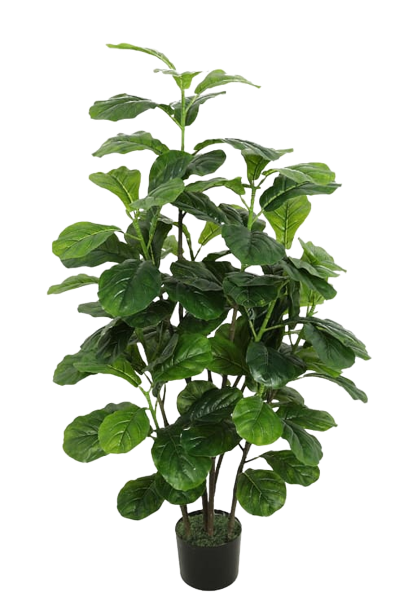 Arbore artificial decorativ 140 cm, ghiveci negru