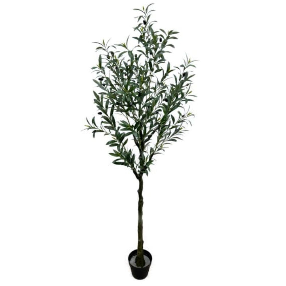 Arbore artificial decorativ Măslin, 180 cm, cu ghiveci inclus
