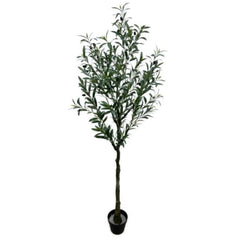 Arbore artificial decorativ Măslin, 180 cm, cu ghiveci inclus