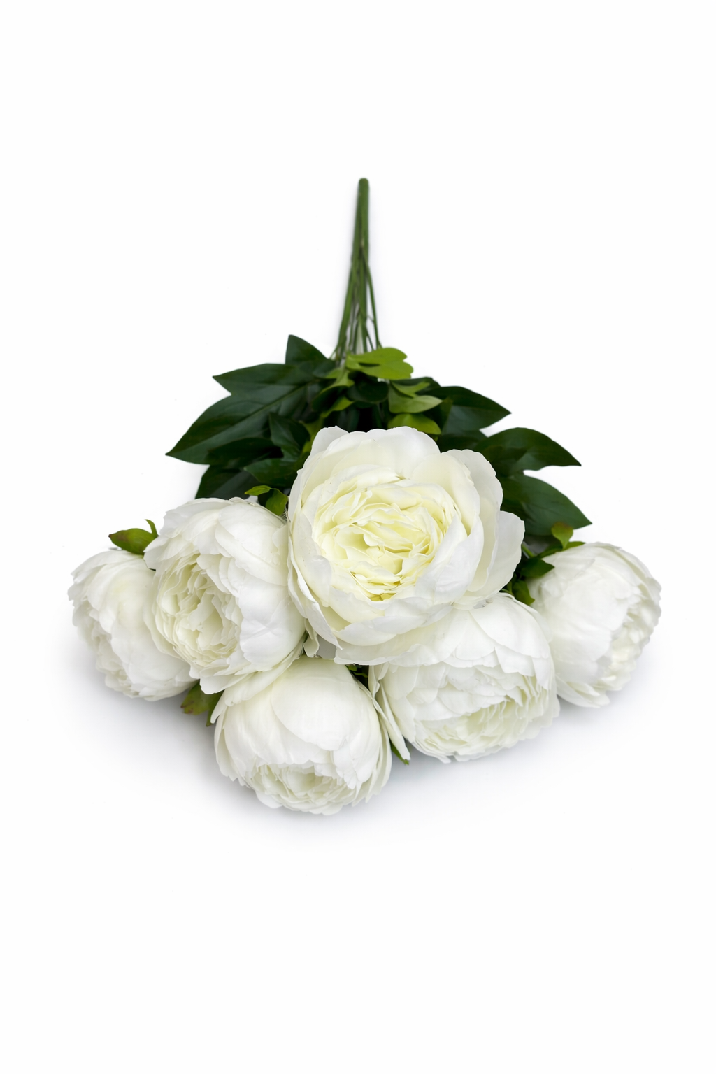 Floare Artificială Tip Bujor 45 cm, 7 Capete Florale