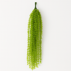 Ghirlandă Artificială cu Frunze Mici – 110 cm, Verde Intens