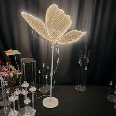 Lampa de podea LED tip fluture - Design spectaculos pentru decor elegant