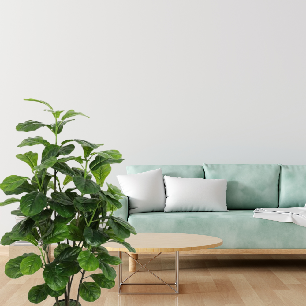 Arbore artificial decorativ 140 cm, ghiveci negru