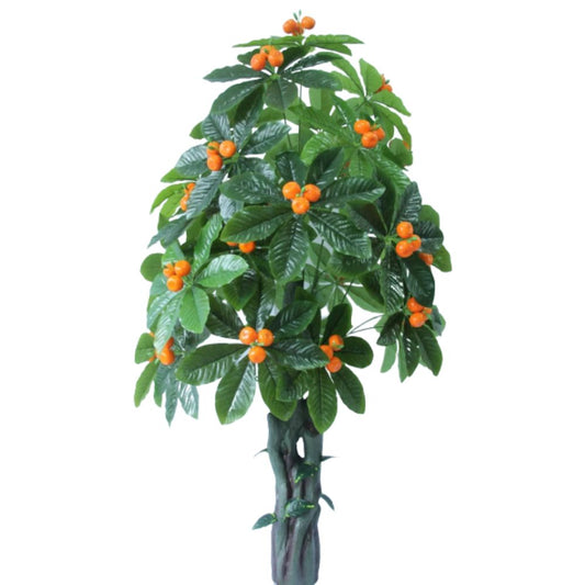 Planta verde decorativa cu fructe portocalii 160cm