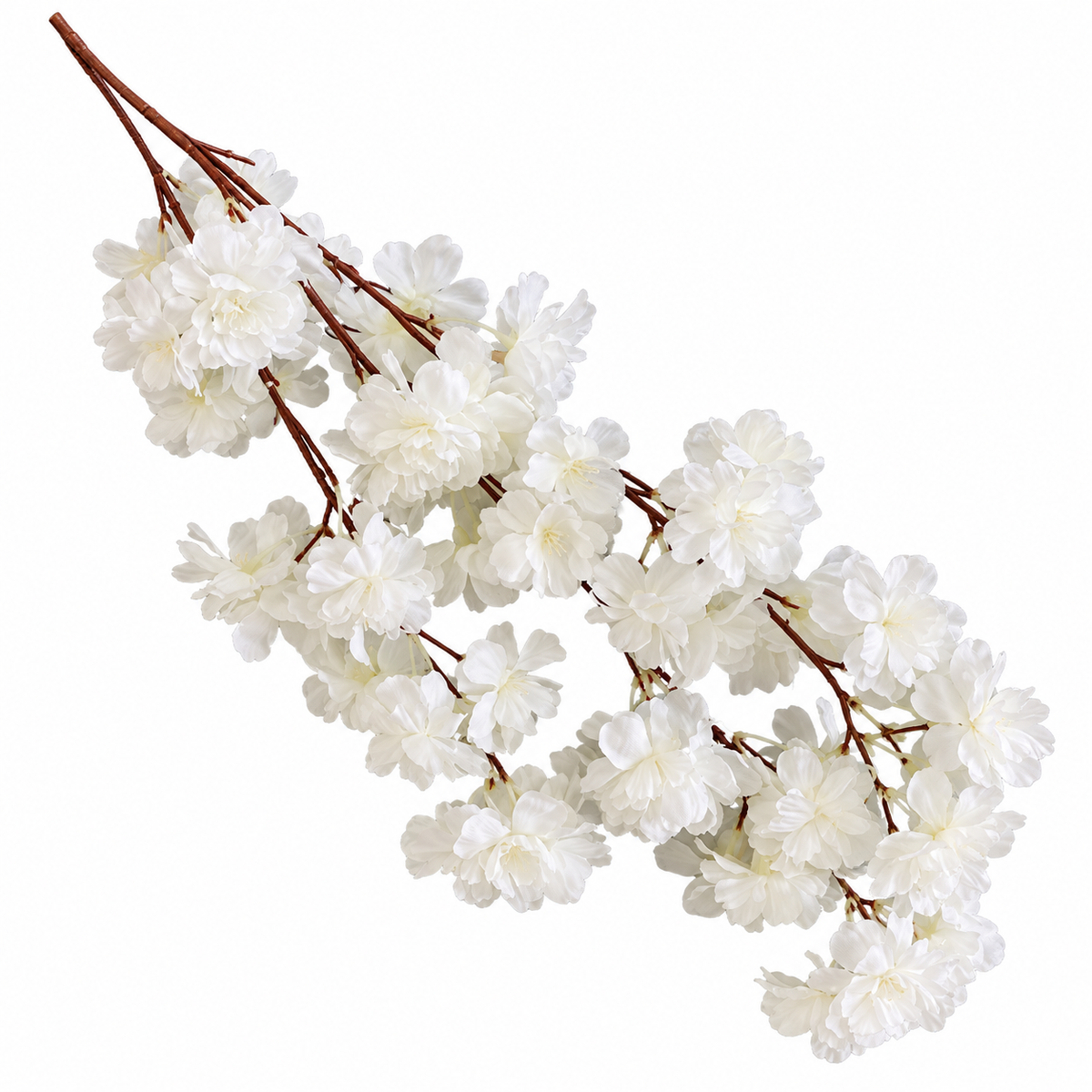 Flori decorative artificiale cu tija 100cm alba