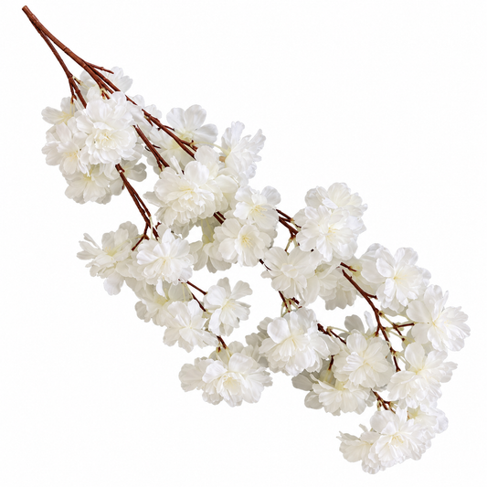 Flori decorative artificiale cu tija 100cm alba