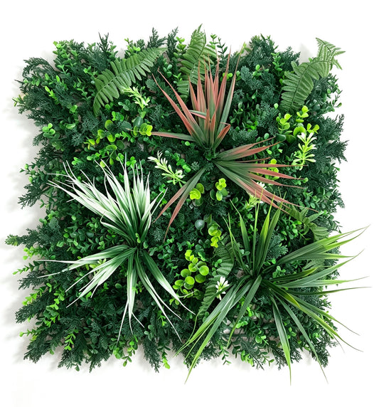 Panou verde artificial cu plante suculente, 50 x 50 cm, Ruyidecor