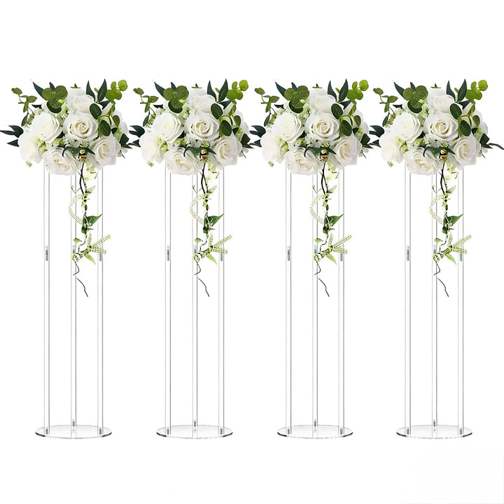 Set 4 buc Suporturi Decorative Transparente pentru Aranjamente Florale