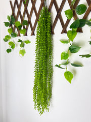Ghirlandă Artificială cu Frunze Mici – 110 cm, Verde Intens