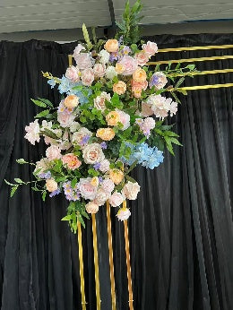 Aranjament floral artificial decorativ, 75x50 cm, diverse culori, Ruyidecor