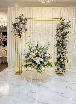 Aranjament floral artificial pentru evenimente, 2 m x 40 cm, diverse culori, 1 bucata, Ruyidecor