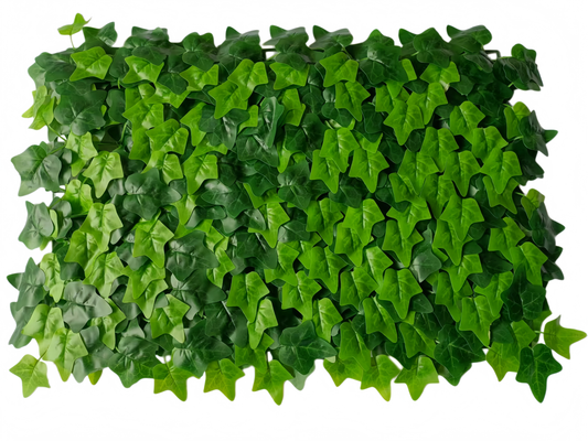 Panou verde artificial cu frunze tip iedera, 40 x 60 cm, model compact, Ruyidecor