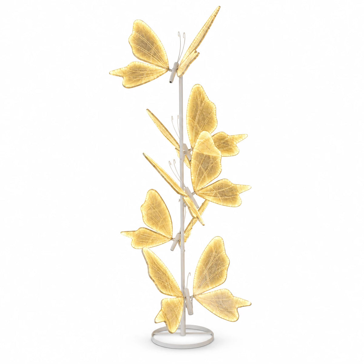 Lampa Decorativa LED Tip Fluture, 250 cm Inaltime, Lumina Calda, Decor Premium Interior/Evenimente