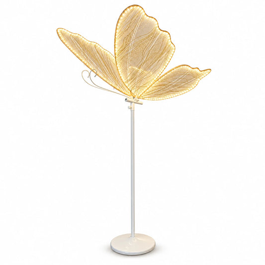 Lampa de podea LED tip fluture - Design spectaculos pentru decor elegant
