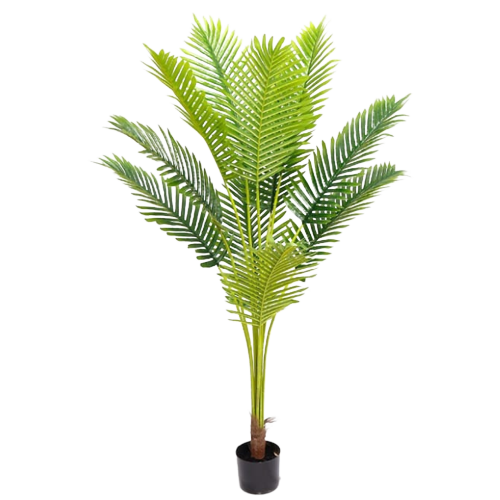 Palmier artificial decorativ Areca, 160 cm, cu ghiveci inclus