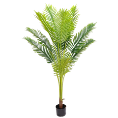 Palmier artificial decorativ Areca, 160 cm, cu ghiveci inclus