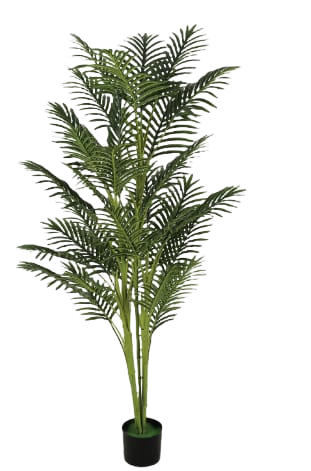 Palmier artificial decorativ Areca, 180 cm, cu ghiveci inclus