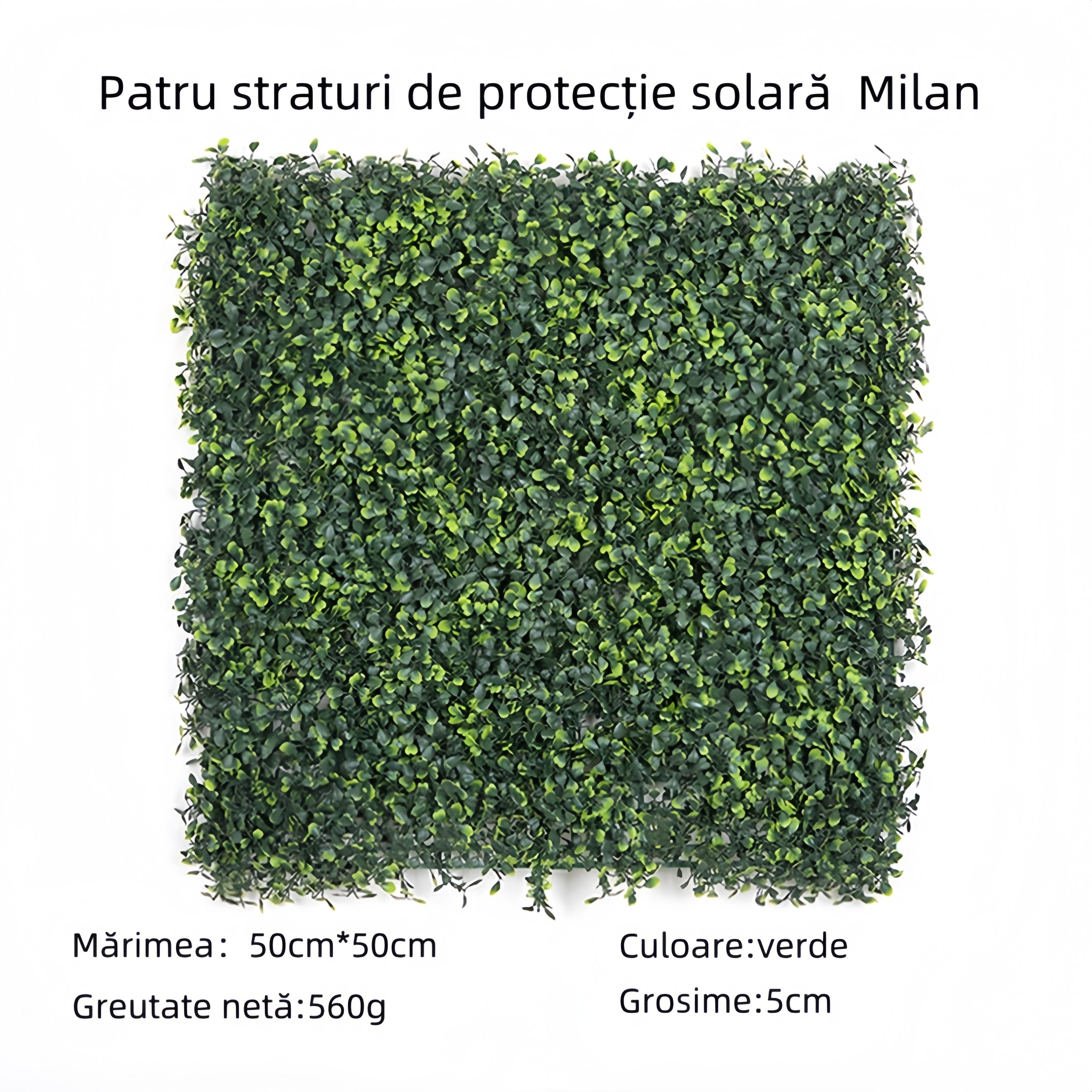 Panou verde artificial pentru grădină sau terasă