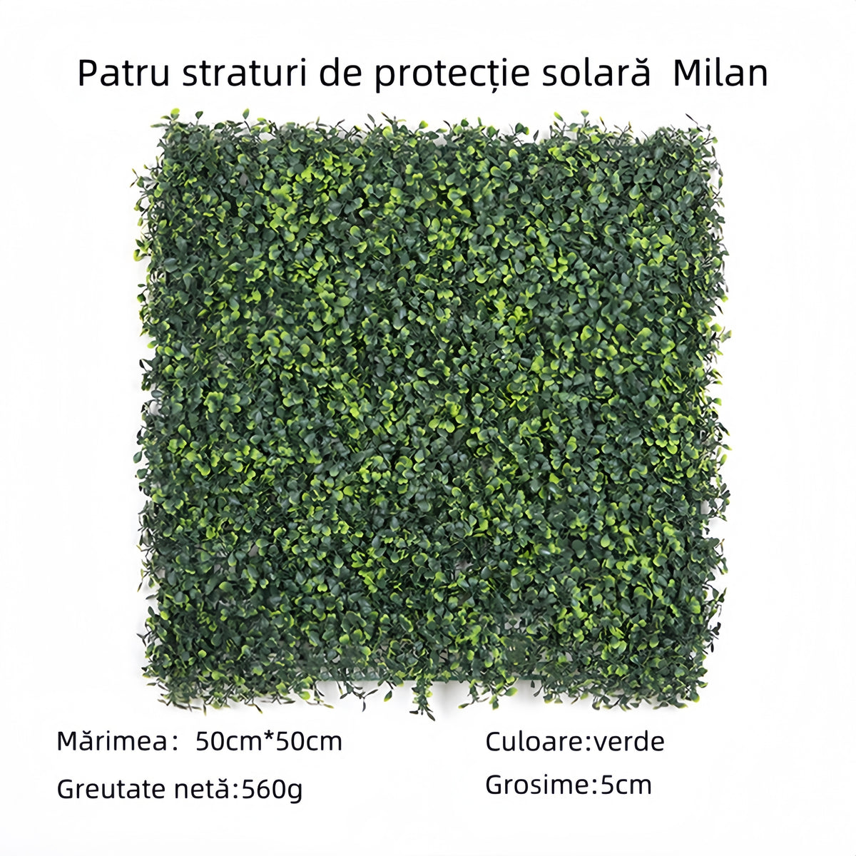 Panou verde artificial pentru grădină sau terasă