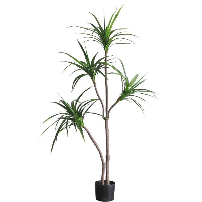 Plantă artificială decorativă Dracaena, 160 cm, cu ghiveci inclus